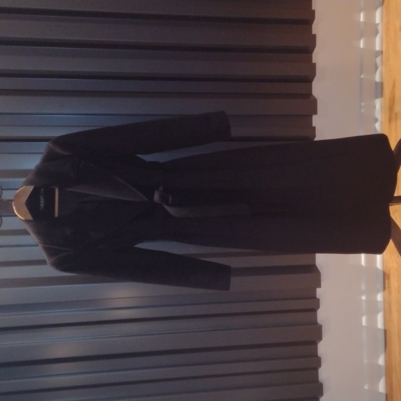 Belted wool-blend Wrap coat - Picture 1 of 3